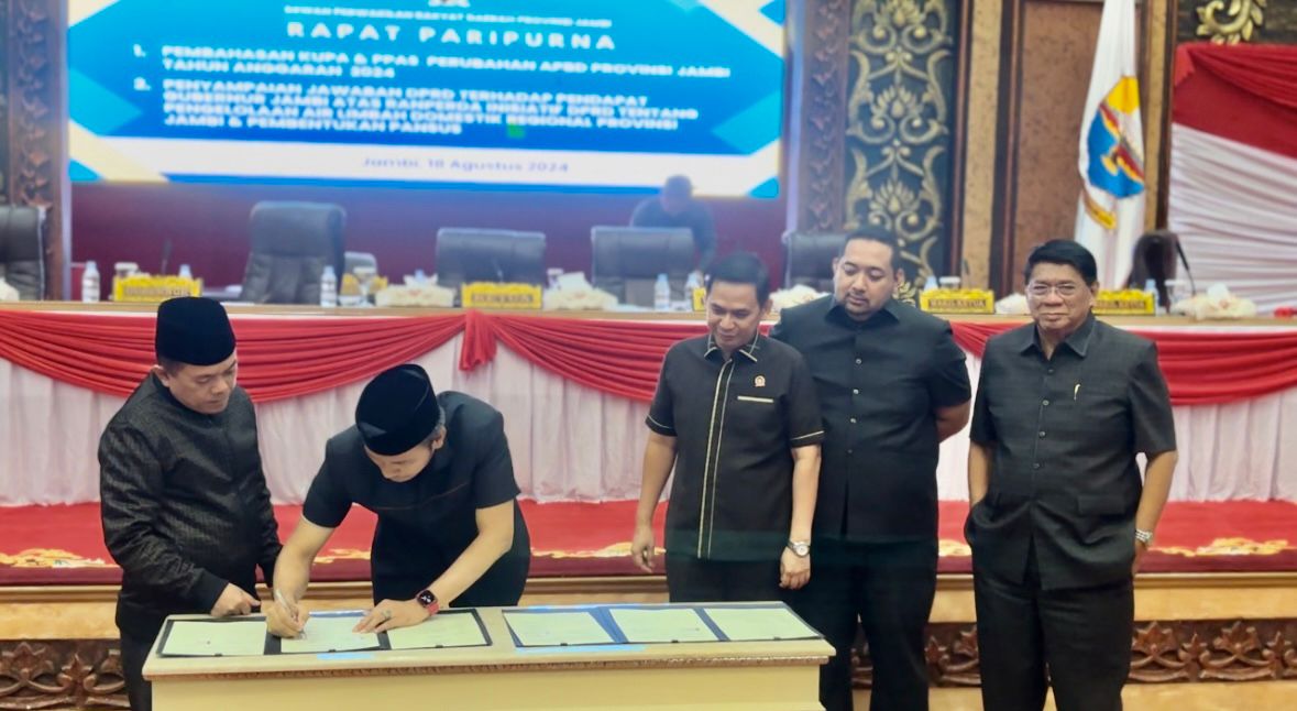 DPRD dan Gubernur Jambi sepakati KUPA dan PPAS Perubahan APBD 2024