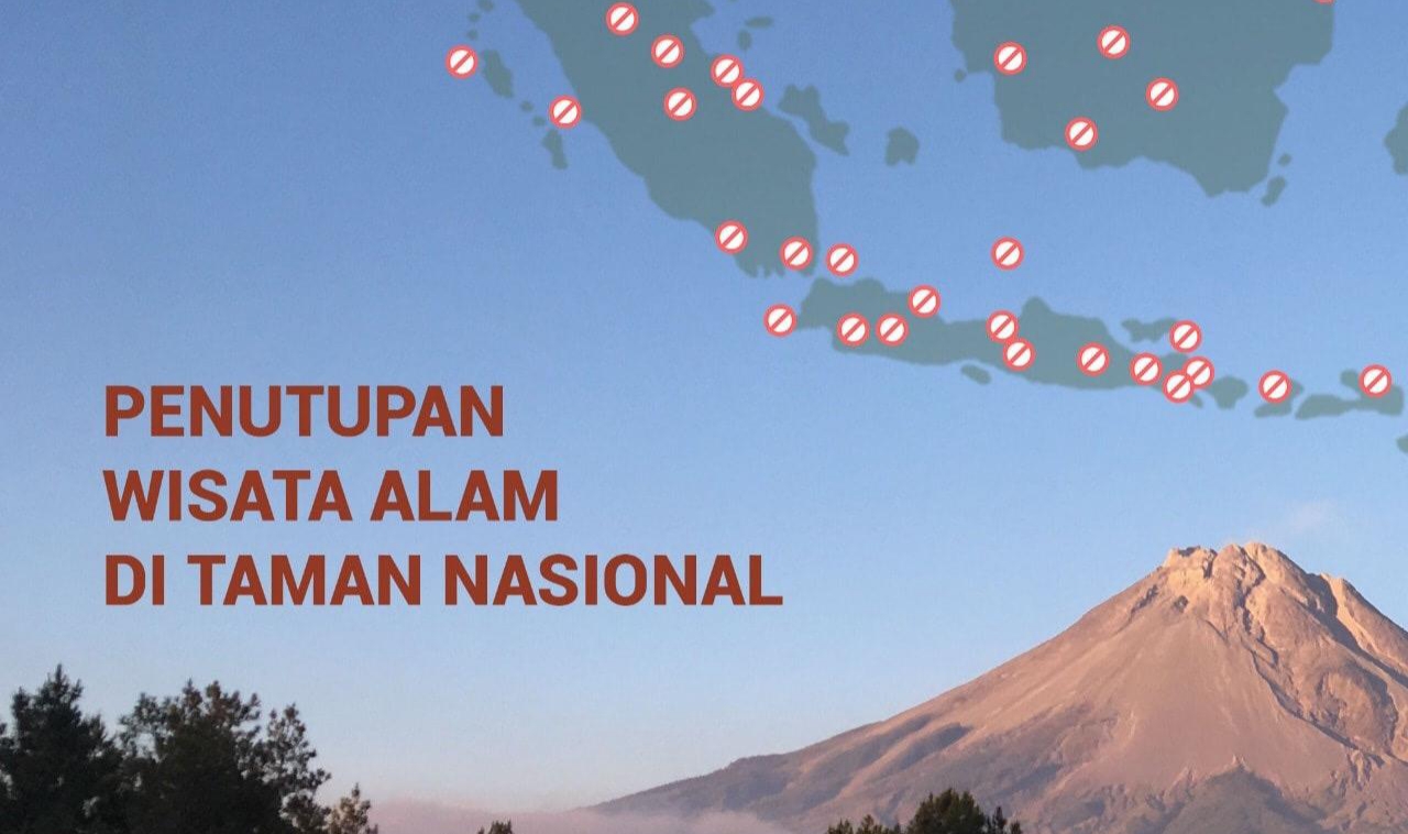 Penutupan Wisata Alam oleh KLHK/foto Taman Nasiona Gunung Merapi