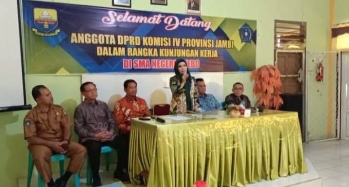 Komisi IV DPRD Provinsi Jambi saat cek sapras ke SMAN 1 Bungo dan SMAN 3 Tebo