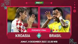 Brazil vs Kroasia 8 besar Piala Dunia 2022 Qatar