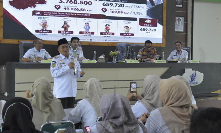 Maulana saat rapat koordinasi gerakan bersama berantas geng motor dan mencegah kenakalan remaja