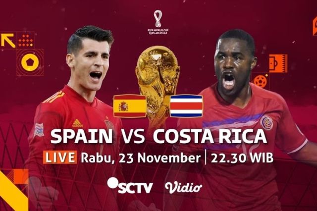 Prediksi Line Up dan Link Nonton Spanyol vs Kosta Rika Piala Dunia 2022 Qatar