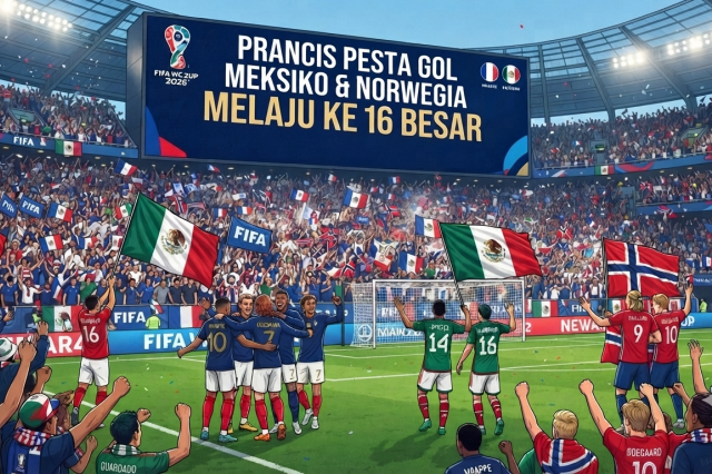Prancis Pesta Gol: Meksiko dan Norwegia Melaju ke 16 Besar Piala Dunia 2026