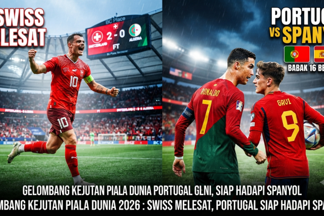 Gelombang Kejutan Piala Dunia 2026: Swiss Melesat, Portugal Siap Hadapi Spanyol