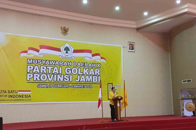 Buka Musda X Jambi, Waketum Golkar: Semoga Dapat Berjalan Secara Musyawarah Mufakat