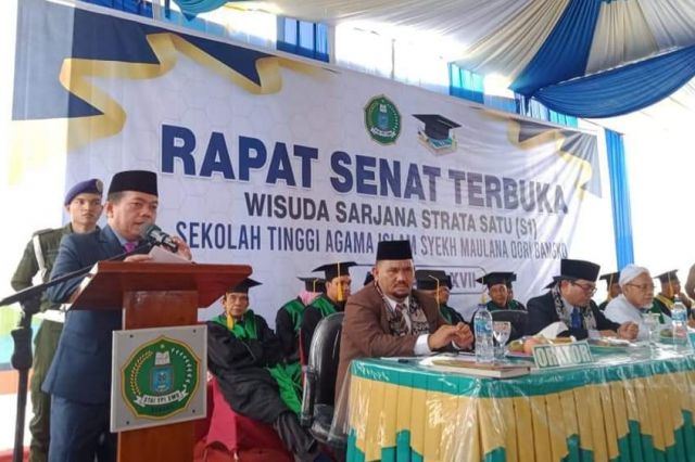 Bupati dan Wakil Bupati Merangin Hadiri Wisuda STAI SMQ Bangko
