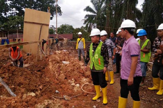 Al Haris Tinjau Pengerjaan Kantor Bupati Merangin yang Baru