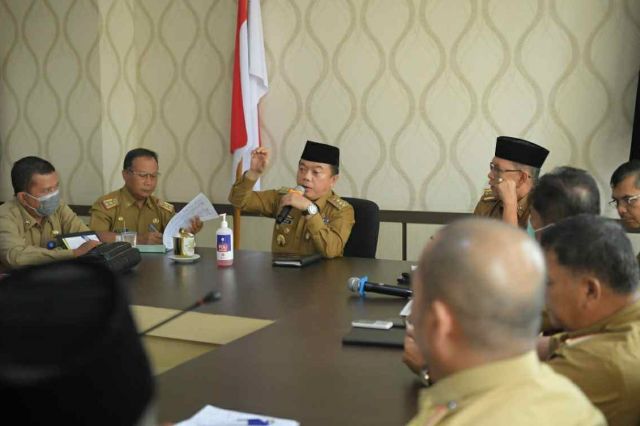 Kumpulkan Kepala OPD, Begini Arahan Al Haris Cegah Virus Corona