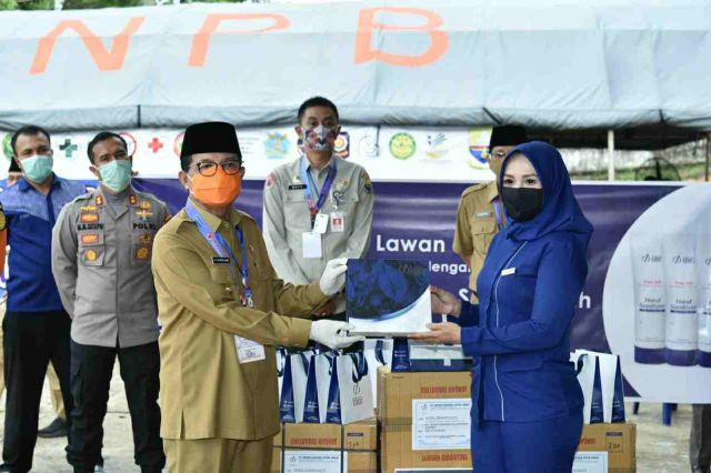 Apresiasi Bantuan Hand Sanitizer, Fachrori: Keluar Rumah Tetap Pakai Masker