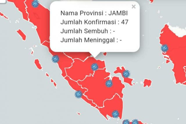 Kembali Bertambah 4, Total Pasien Positif di Jambi Berjumlah 47 Kasus