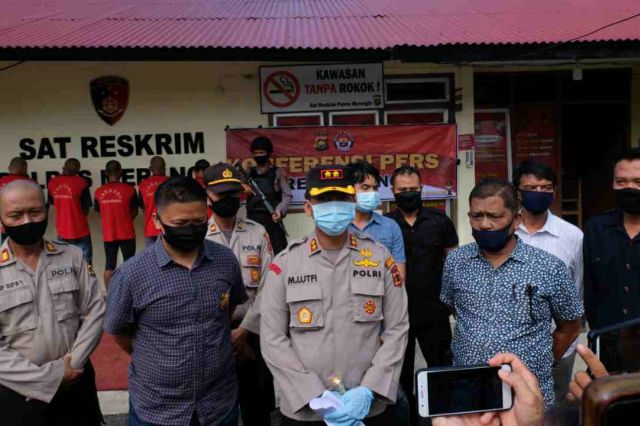 Alat Dompeng Dibakar, Enam Pelaku PETI di Merangin Diamankan