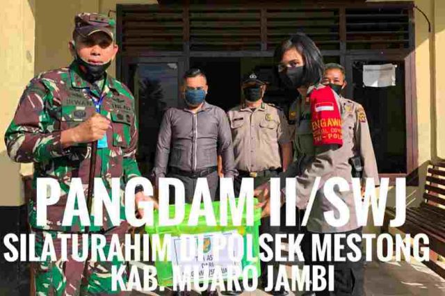 Pangdam II/Sriwijaya Kunjungi Mapolsek Mestong