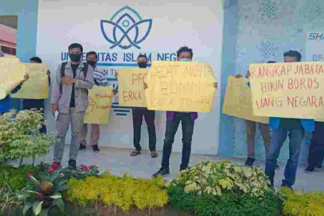 Tolak Rangkap Jabatan di Kementrian BUMN, Mahasiswa Jambi Pinta Presiden Ambil Tindakan Tegas