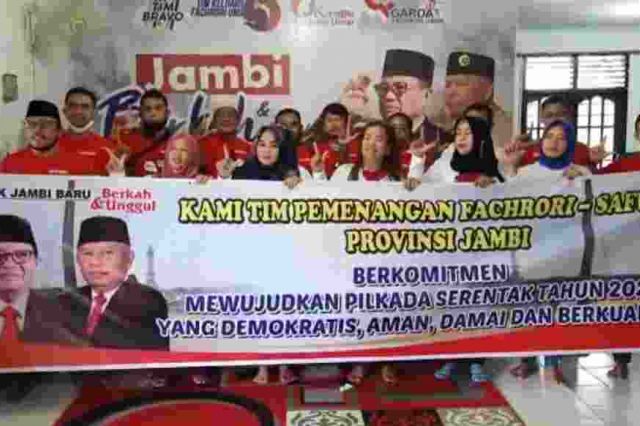 Tim Pemenangan Fachrori-Safrial Deklarsikan Pilkada Damai