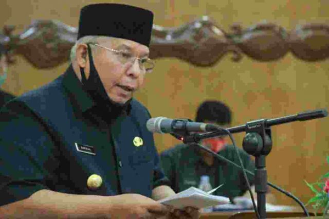 Bupati Sampaikan Nota Pengantar Ranperda Penegakan Protokol Kesehatan