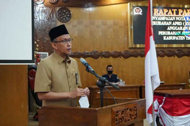 Sekda Sampaikan Nota Rancangan KUPA dan PPAS Perubahan APBD 2020