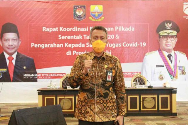 Sekda Agus Sanusi Ikuti Rakor kesiapan Pilkada Serentak Tahun 2020