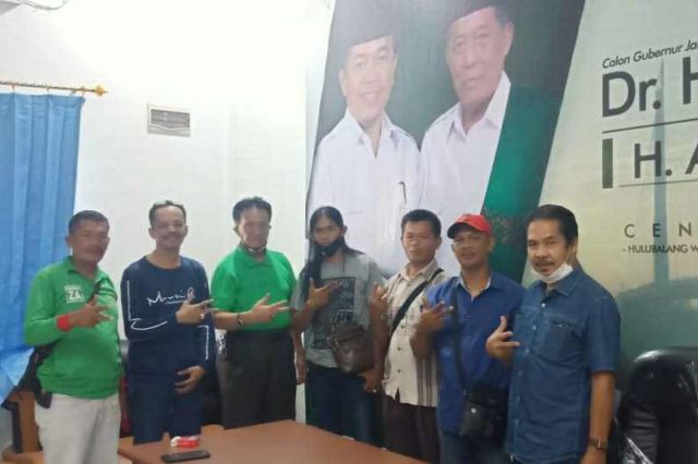 Geruduk Posko Center, Pedagang Aur Duri Nyatakan Dukung Haris-Sani