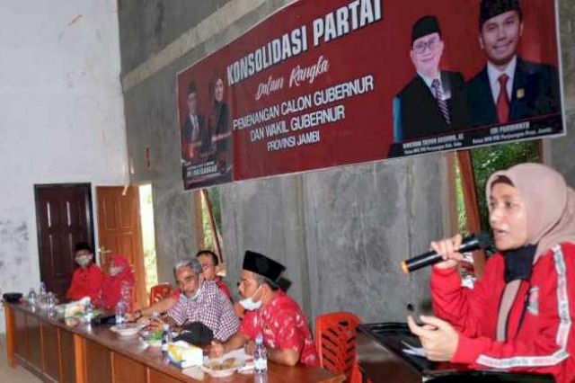 Konsolidasi Bersama Ratu, Wartono: Kader PDIP Tebo Wajib Menangkan CE-Ratu