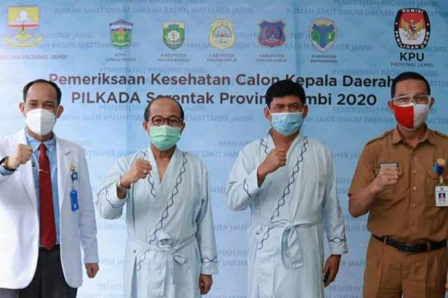 Fachrori-Syafril Jalani Tes Kesehatan di RSUD Raden Mattaher Jambi