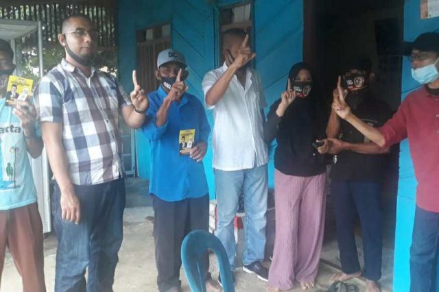 Kampanyekan CE-Ratu, Tim Elit dan Tim Relawan Publik Blusukan di Tanjabtim