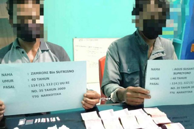 Dua Pria di Merangin Diamankan Saat akan Transaksi Sabu