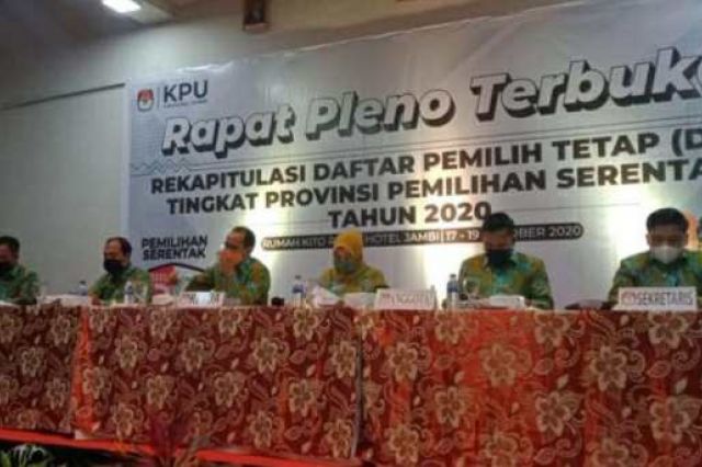 2.415.862 DPT Pilgub Jambi 2020 Ditetapkan, Ini Rinciannya
