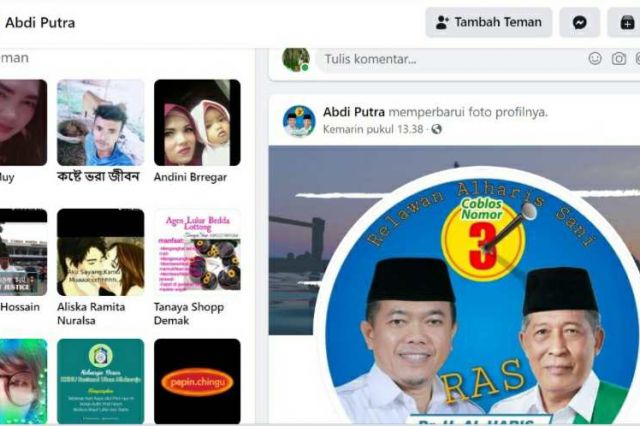 Akun FB Atas Namakan Tim Haris-Sani Rasis, Nauli: Dipastikan Bukan Tim!