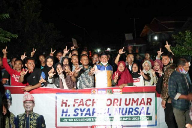 Pemuda Pemudi Desa Koto Tuo Pulau Tengah Dukung Fachrori-Syafril