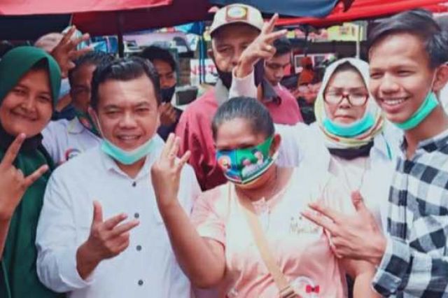 Masih di Bungo, Al Haris Blusukan ke Pasar dan Silaturahmi dengan 3 Tim Sayap