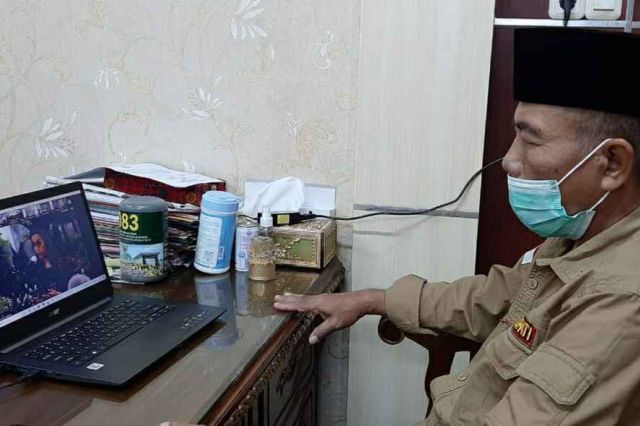 Mashuri Ikuti Vidcom Penyerahan DIPA dan TKDD 2021, Jokowi Tekankan Empat Fokus