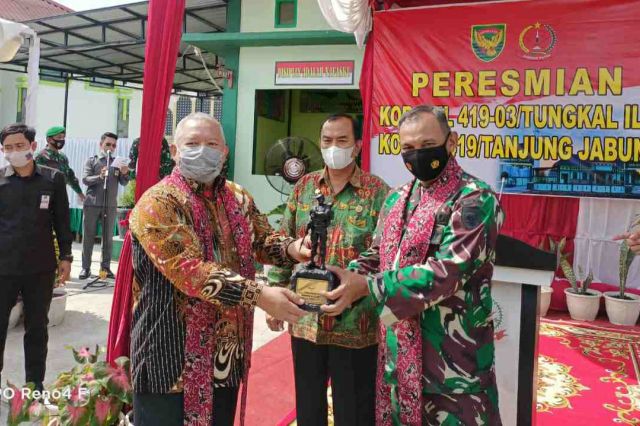 Bupati Safrial Resmikan Koramil 419-03/Tungkal Ilir