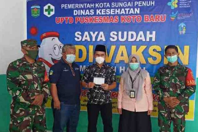 Ketua DPRD Sungai Penuh, Fajran Divaksin Covid-19