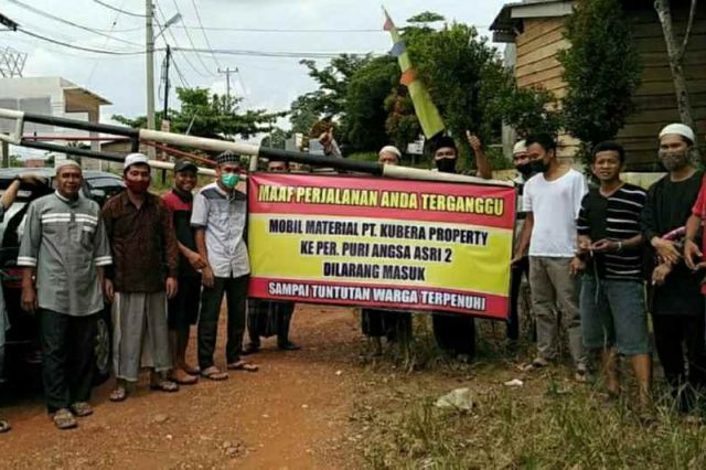 PT Kubera Ingkar Janji, Warga Ancam Blokir Jalan Masuk Perumahan