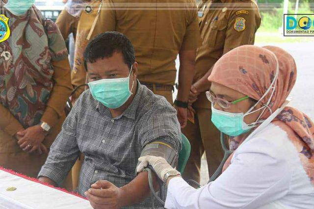 Pemkab Tanjab Timur Lakukan Vaksinasi Dosis Kedua Vaksin Covid-19