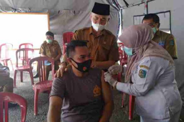 Pemkab Kerinci Lakukan Vaksin Dosis ke 2, Wartawan Jadi Prioritas