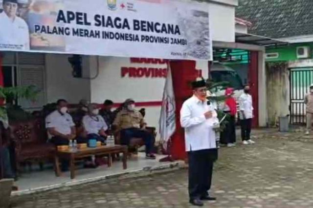 PMI Jambi Gelar Apel Siaga Bencana