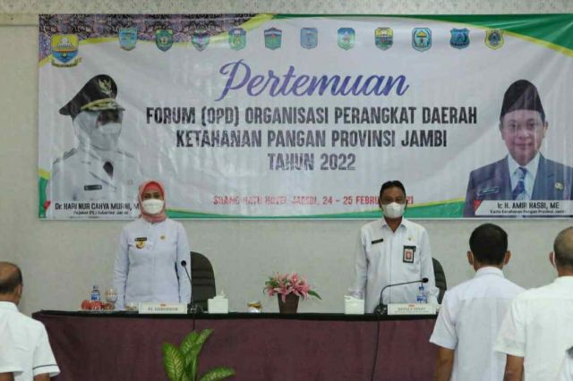 Pj Gubernur Jambi Buka Forum OPD untuk Ketahanan Pangan