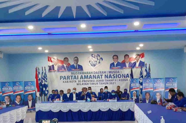 Musda PAN Wilayah Timur: Empat Kabupaten Terpilih Ketua Formatur, Kota Jambi Pending