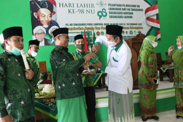 Semarak Harlah NU ke-98, PC NU Tanggamus Launching Koin Pohon Akhirat