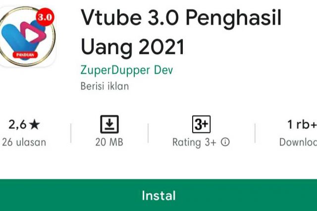 Vtube Merilis Vtube 3.0 Apk, Apakah Tetap Money Game?