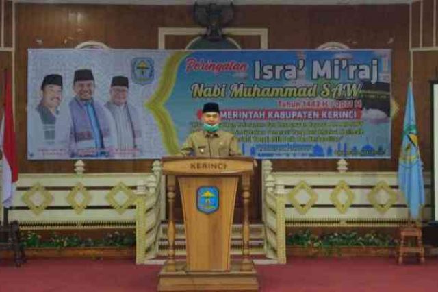Pemkab Kerinci Peringati Isra’ Mi’raj Nabi Besar Muhammad SAW 1442 H