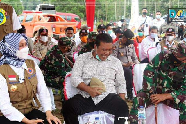 Bupati Romi Dampingi Pj Gubernur Jambi Buka Latihan Gabungan Penanganan Karhutla 2021