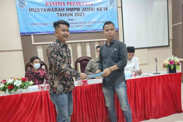Terpilih Secara Aklamasi, Rio Pimpin HMPM-Jambi Periode 2021-2022