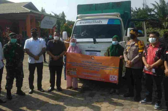 Puluhan Ribu Surat Suara dan Logistik PSU di Distribusikan ke Tiga Kecamatan di Muaro Jambi