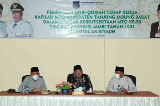 Bupati Tanjab Barat Buka Kegiatan Pembinaan Tahap Kedua Qori Qoriah