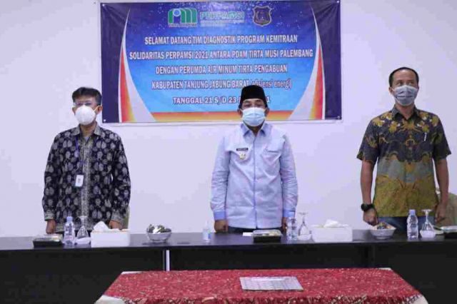 Bupati Anwar Buka Acara Kunjungan PDAM Tirta Musi Kota Palembang ke PERUMDA Tirta Pengabuan