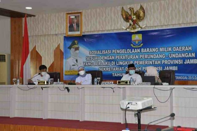 Pj Gubernur Buka Acara Sosialisasi Penyusutan Barang Milik Daerah Lingkup Pemprov Jambi