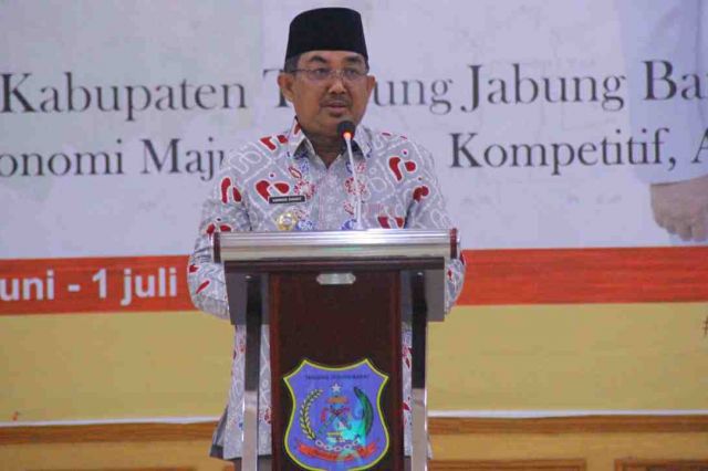 Bupati Anwar Buka Acara Musrenbang Rancangan RPJMD Tanjab Barat 2021-2026