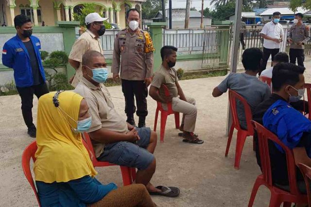 Kapolres Tanjab Barat, Apresiasi PMII dan IPNU Vaksinasi Massal